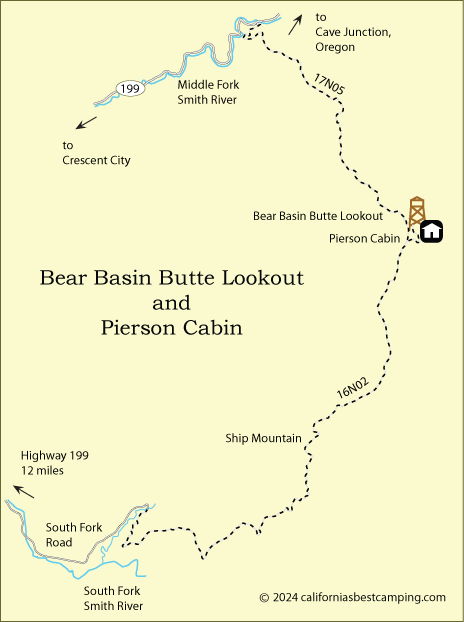 Bear Basin Butte Lookout, Six Rivers National Forest, CA