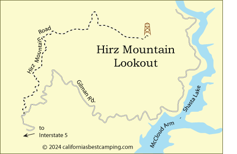 Hirz Mountain Lookout, Shasta-Trinity National Forest, CA