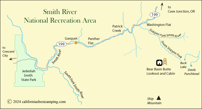 Smith River National Recreation Area Map