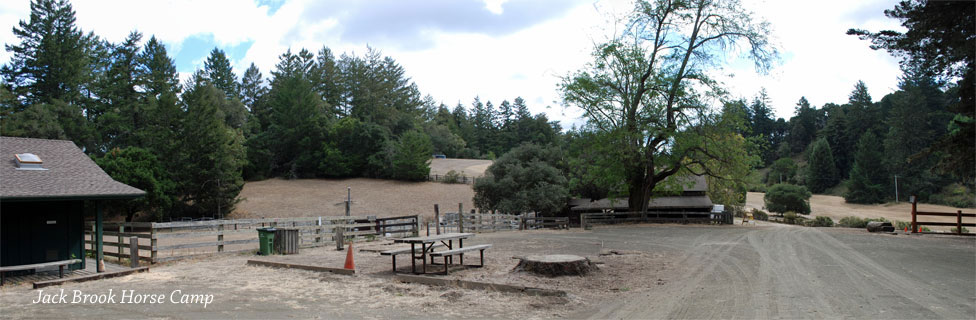 Jack Brook Horse Camp at Sam McDonald County Park, CA
