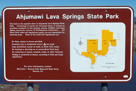 Sign for Ahjumawi State Park