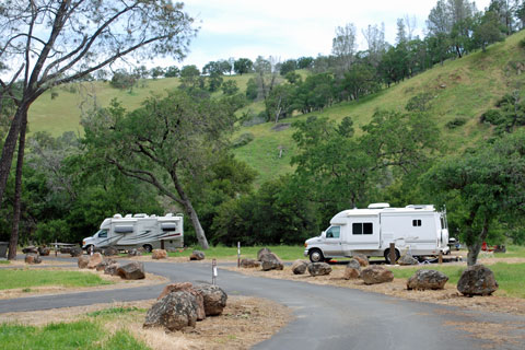 Campsite at Del Valle Regional Park, Alameda County, CA