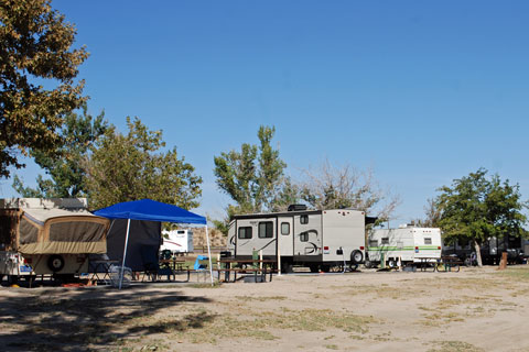Mojave Narrows Regional Park campground, San Bernardino County, CA