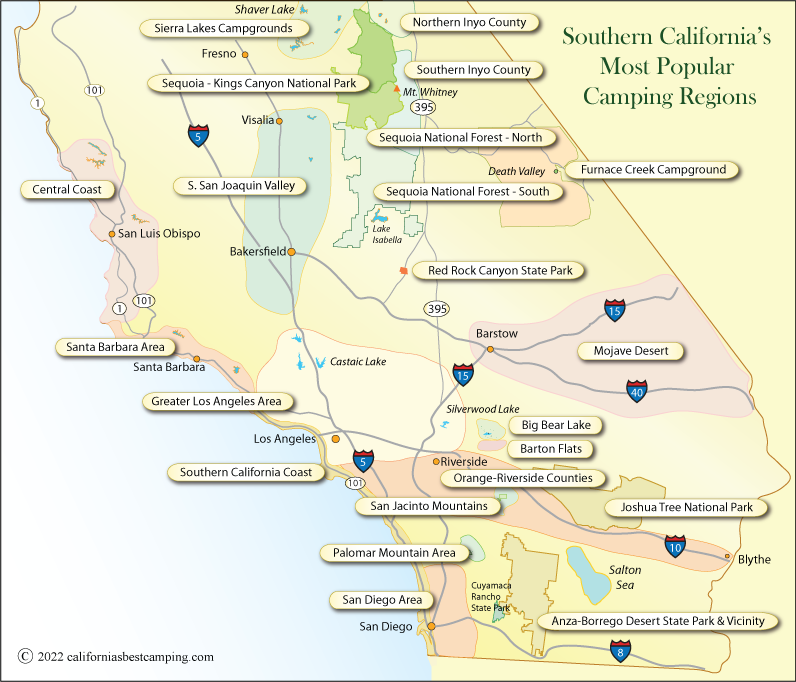 Rv Parks In Southern California Map - Gretna Hildegaard