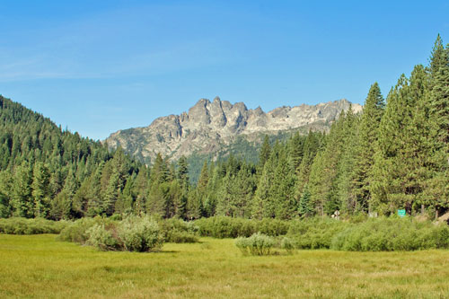 Sierra Buttes, Plumas National Forest,  Northern California campgrounds